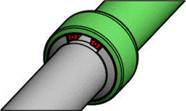 Spoj oblikovan za razstavo z orodjem (večja varnost). 